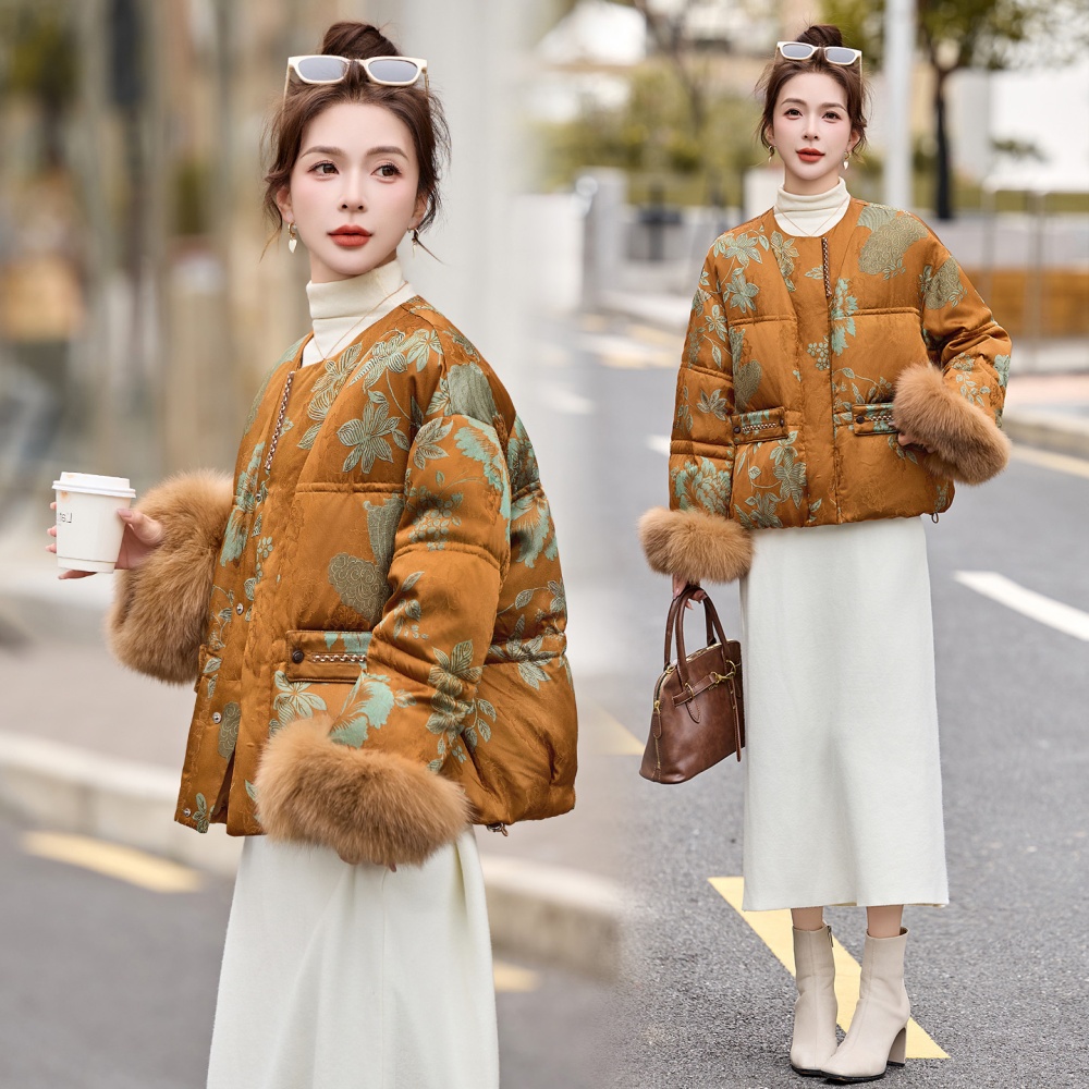 Winter light luxury Chinese style temperament coat