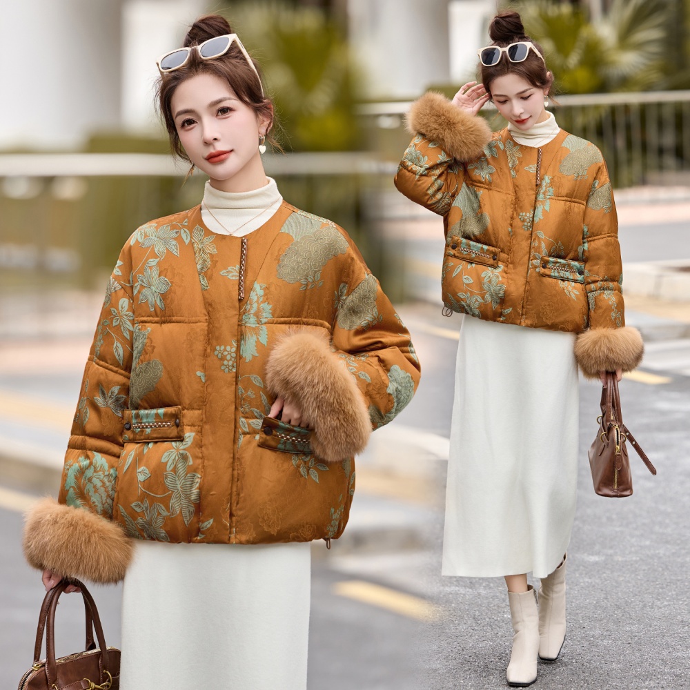 Winter light luxury Chinese style temperament coat