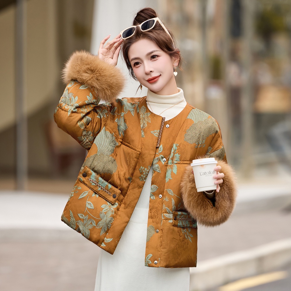 Winter light luxury Chinese style temperament coat