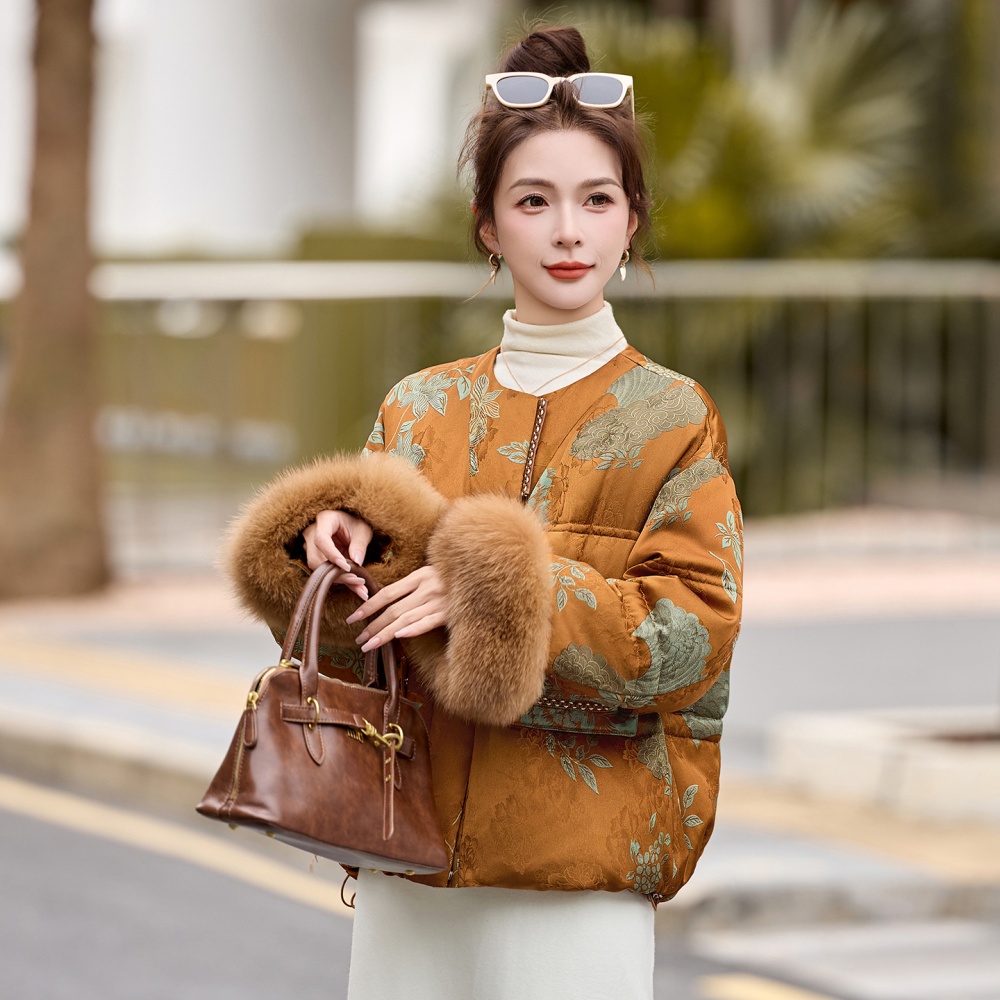 Winter light luxury Chinese style temperament coat