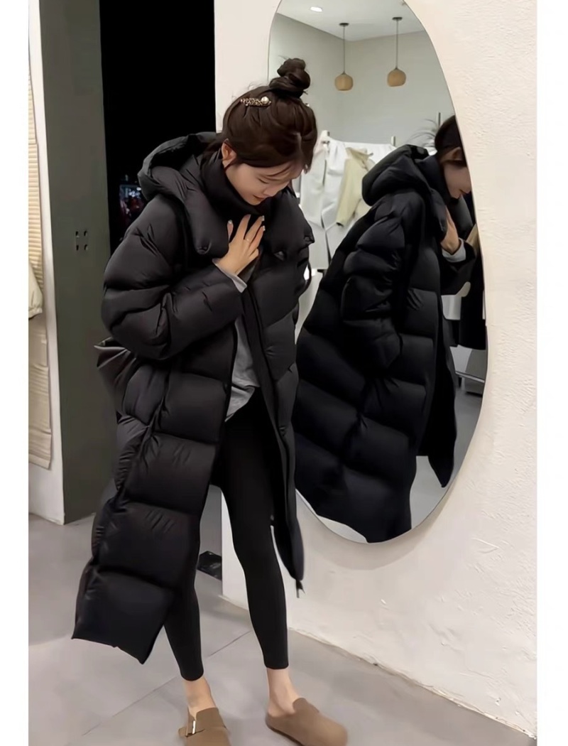 Casual duck down all-match winter long down coat