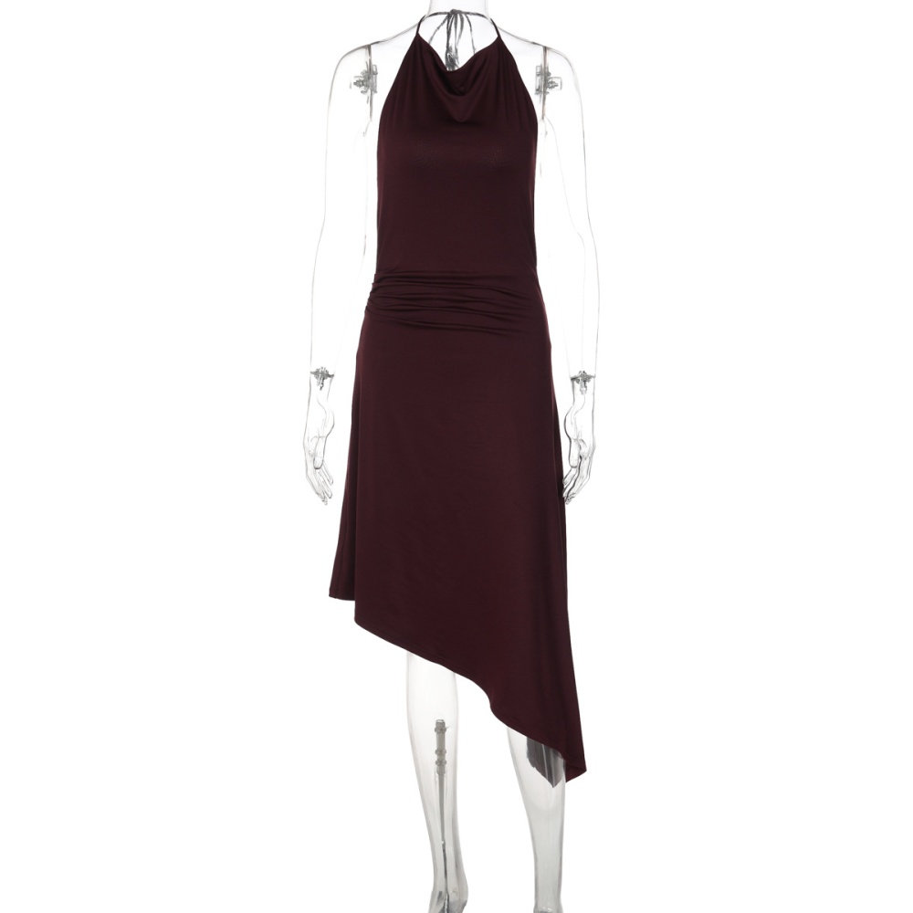 Slim halter frenum fashion dress for women