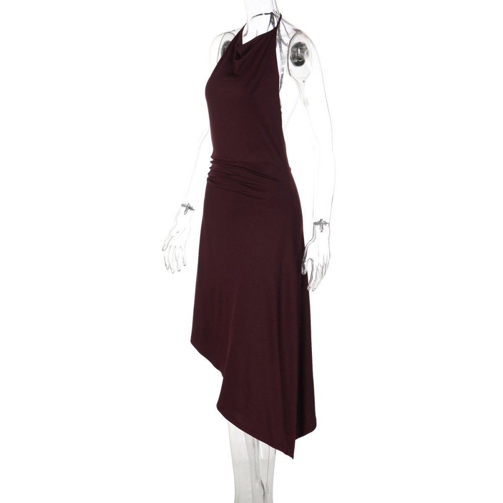 Slim halter frenum fashion dress for women