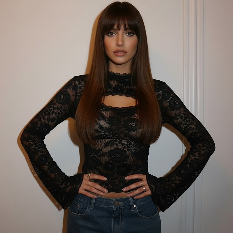 Splice winter fashion European style tops for women