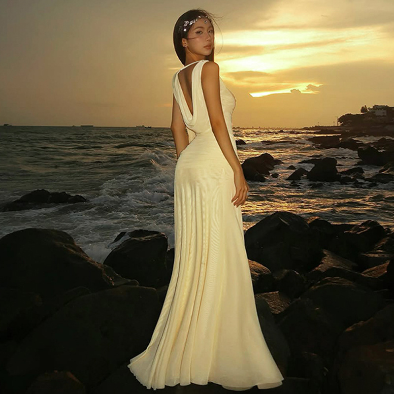 Winter splice European style sexy slim dress for women