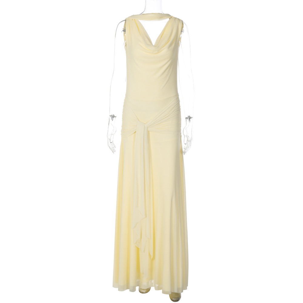 Winter splice European style sexy slim dress for women