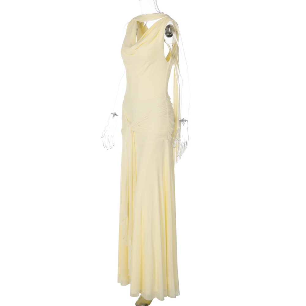 Winter splice European style sexy slim dress for women