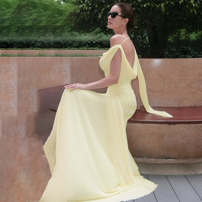 Winter splice European style sexy slim dress for women