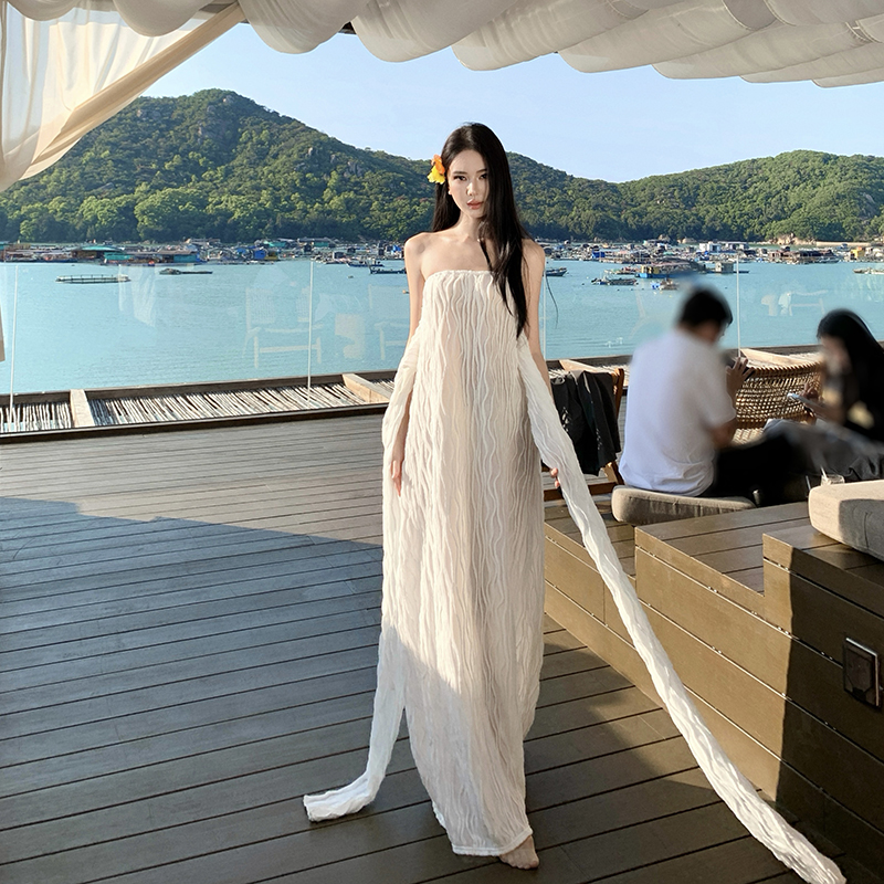 Temperament elegant all-match summer vacation dress