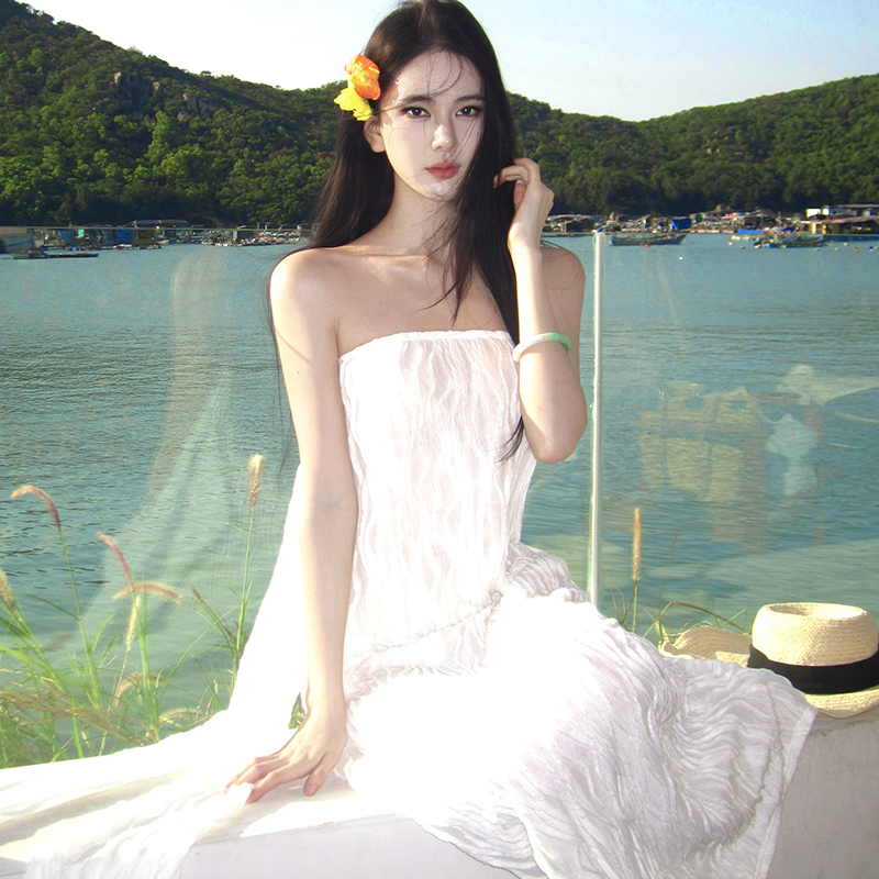 Temperament elegant all-match summer vacation dress