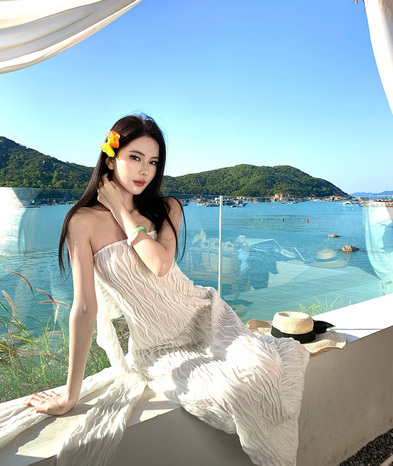 Temperament elegant all-match summer vacation dress