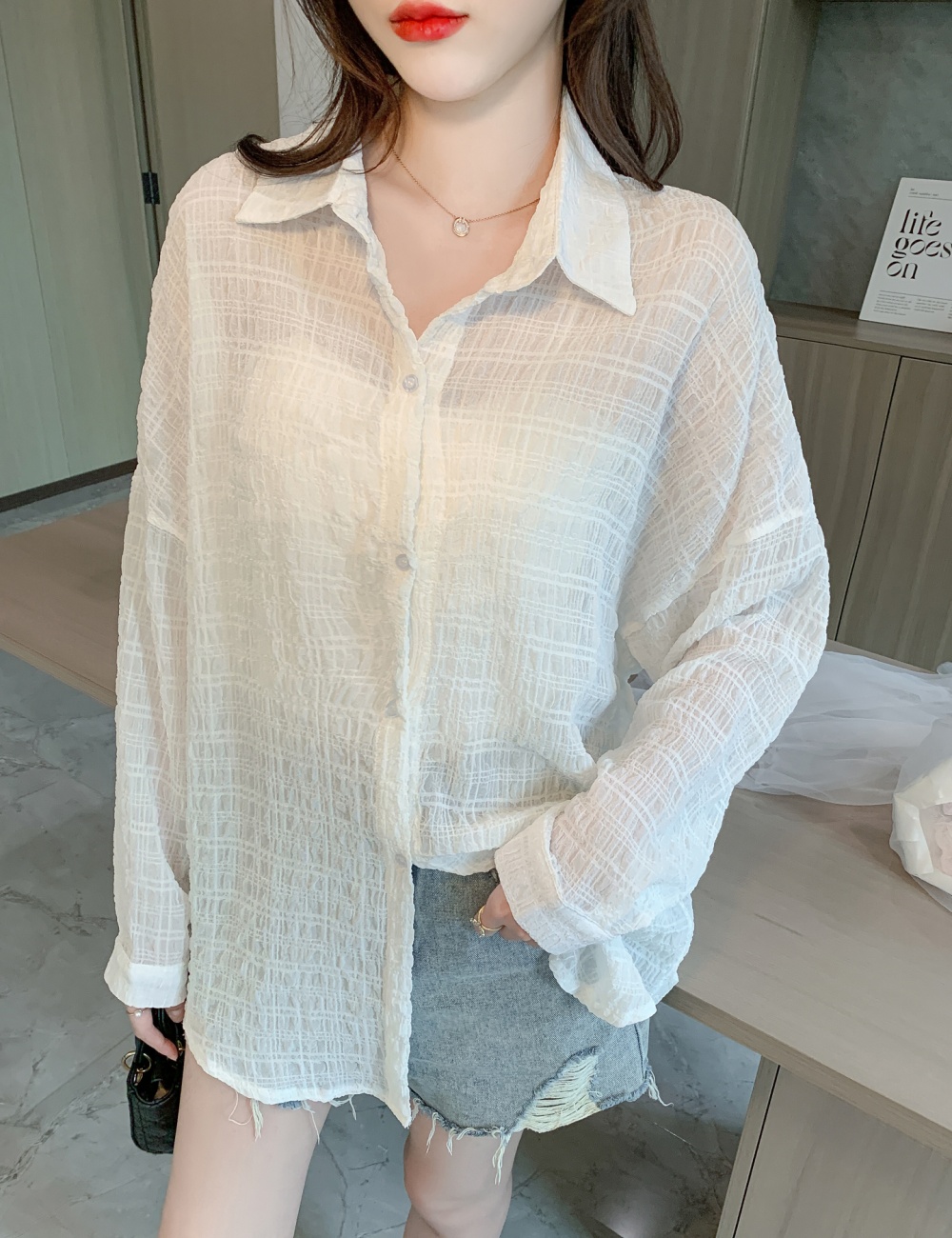 Loose sunscreen tops long sleeve spring coat for women