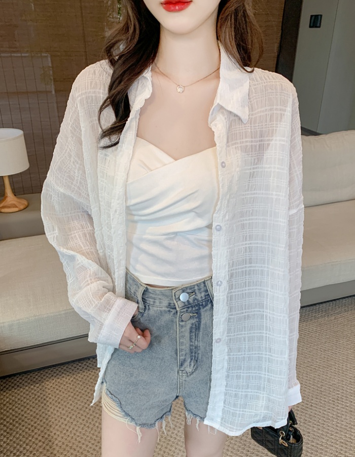 Loose sunscreen tops long sleeve spring coat for women