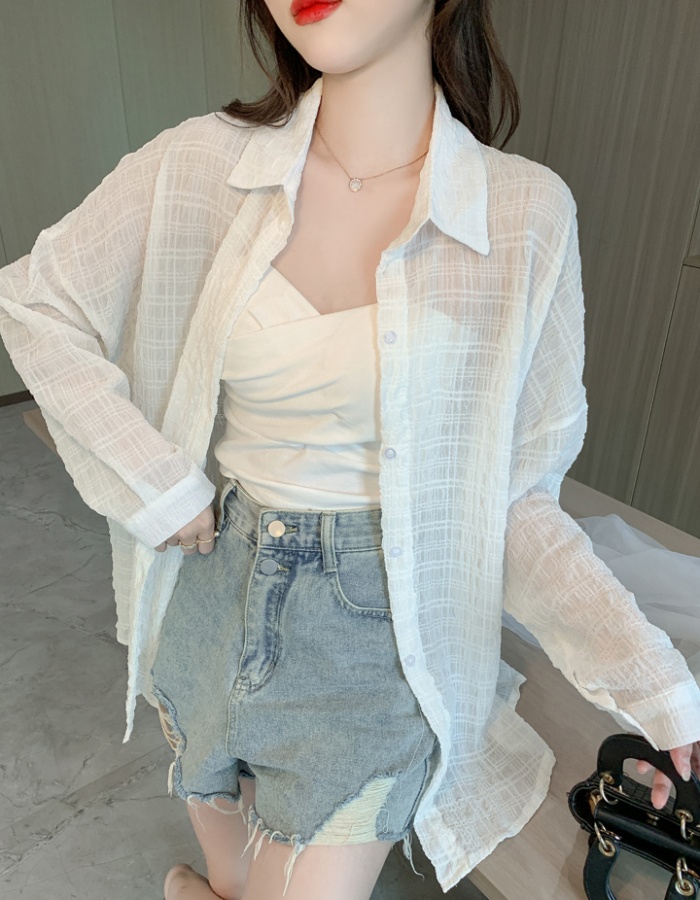 Loose sunscreen tops long sleeve spring coat for women