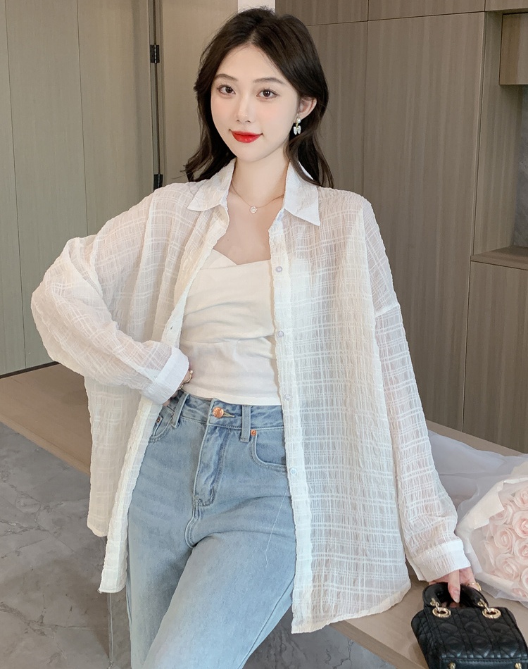 Loose sunscreen tops long sleeve spring coat for women