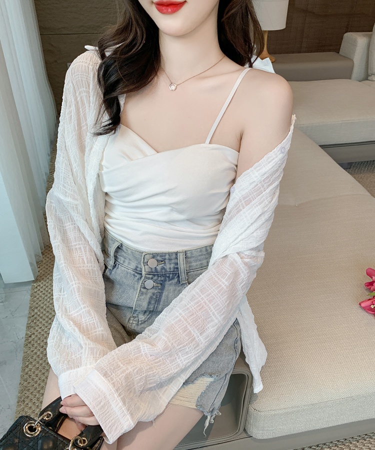 Loose sunscreen tops long sleeve spring coat for women