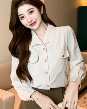 Profession commuting small shirt temperament spring tops