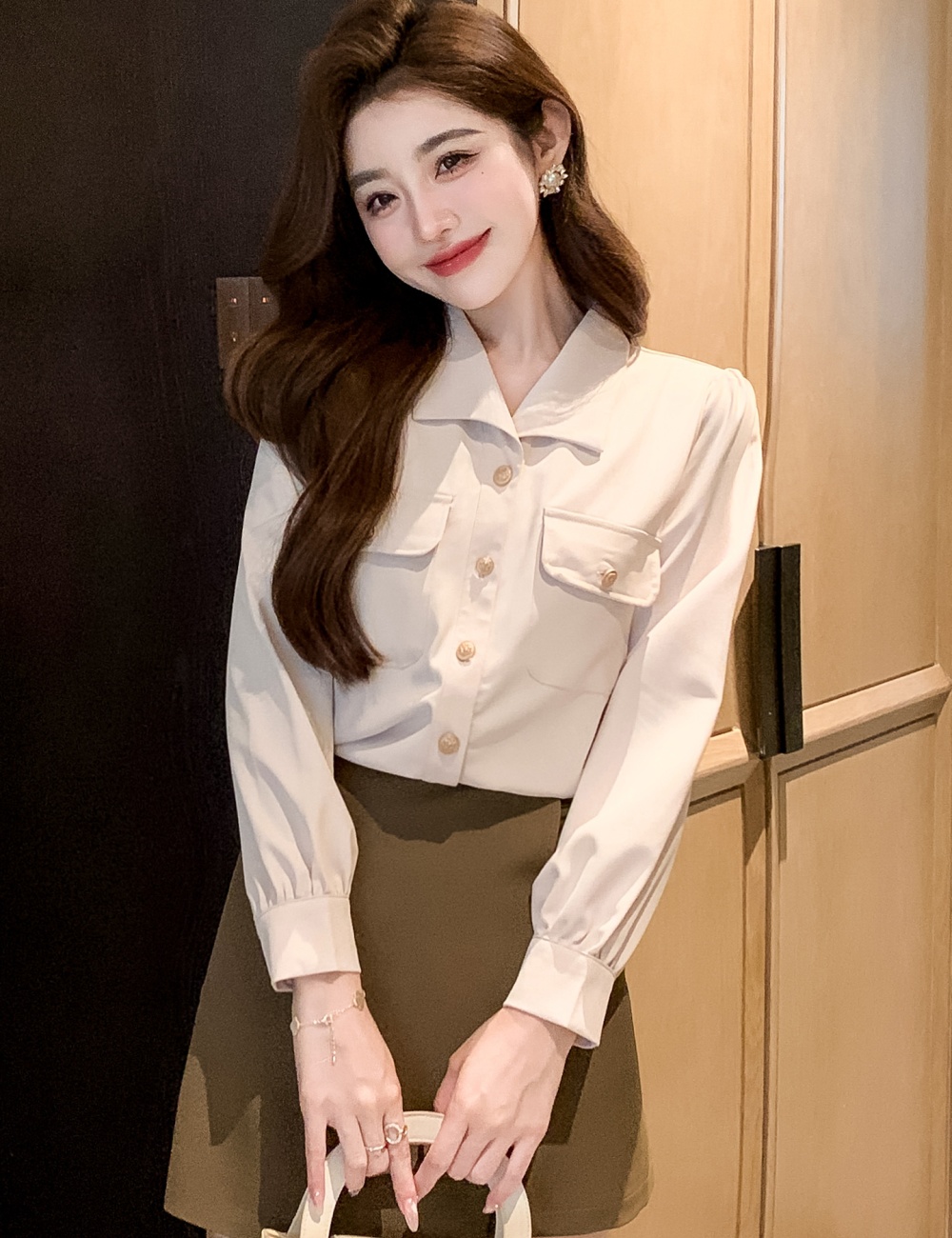 Profession commuting small shirt temperament spring tops