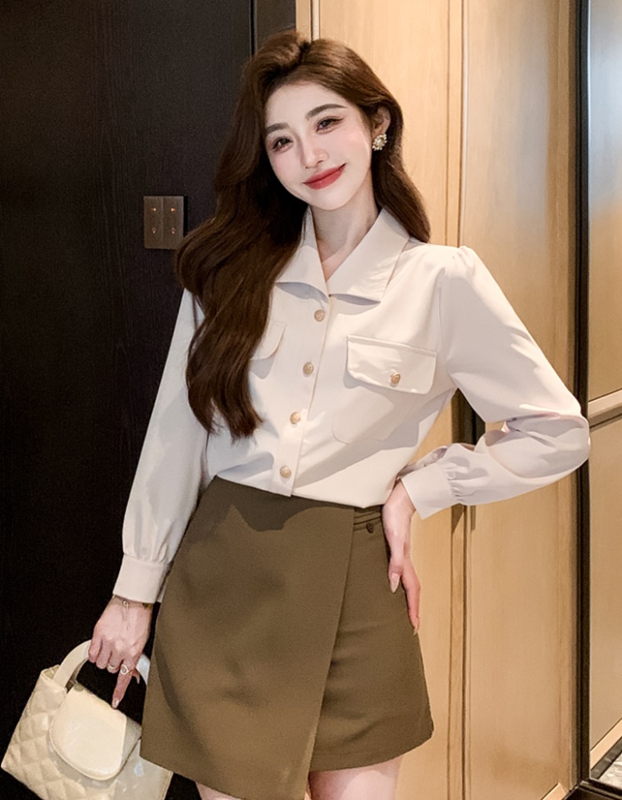 Profession commuting small shirt temperament spring tops