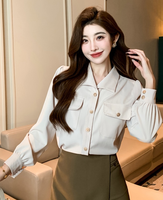 Profession commuting small shirt temperament spring tops