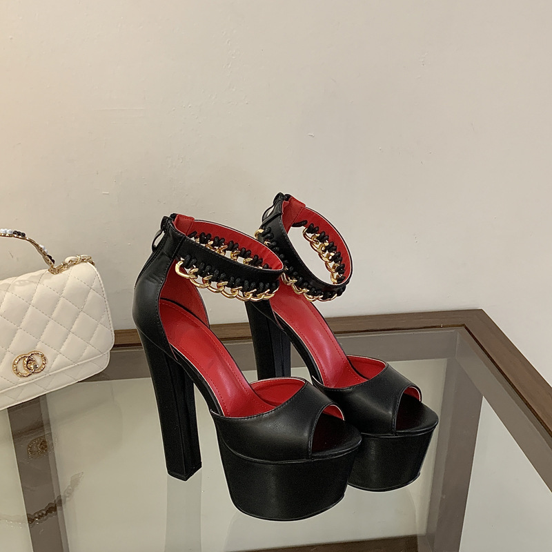 Open toe platform sandals for women