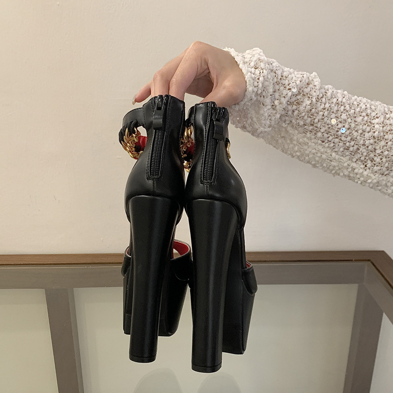 Open toe platform sandals for women