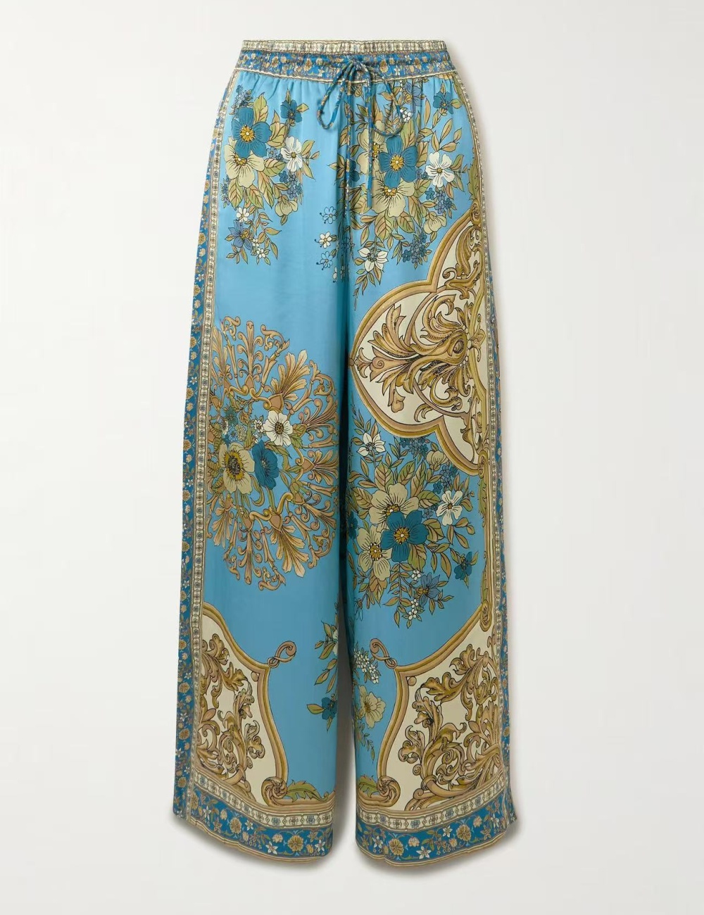 Casual at home shirt satin long pants a set