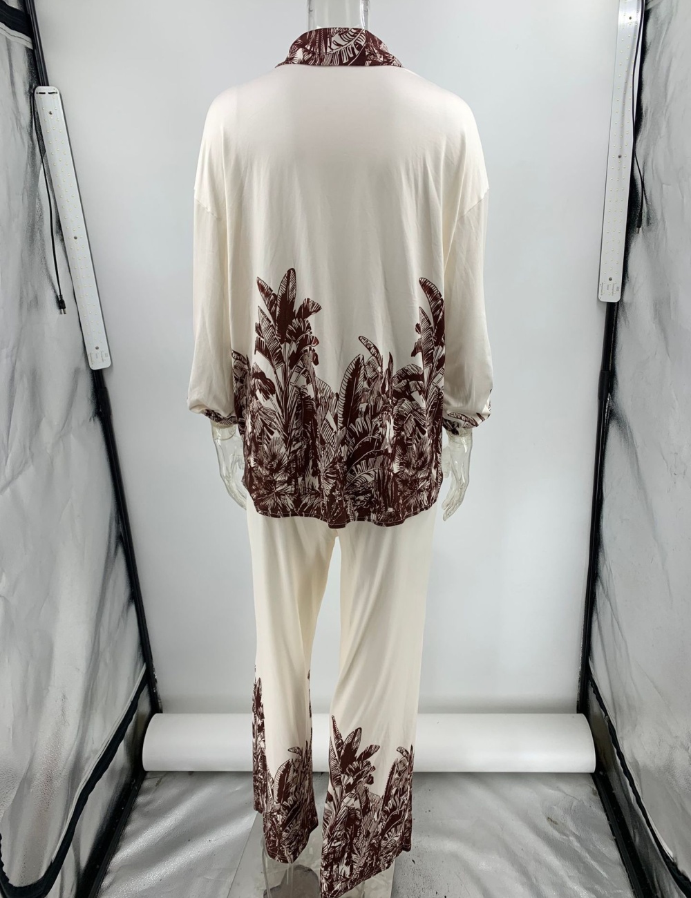 Long sleeve cardigan fashion tops 2pcs set