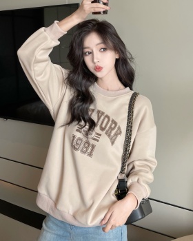 Printing loose tops lazy spring coat