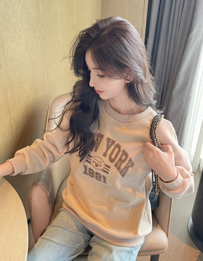 Printing loose tops lazy spring coat