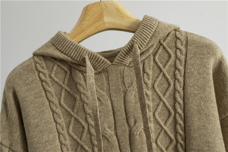 Casual wide leg pants knitted sweater 2pcs set