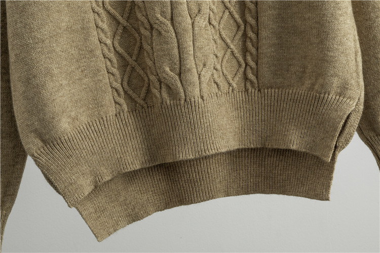 Casual wide leg pants knitted sweater 2pcs set