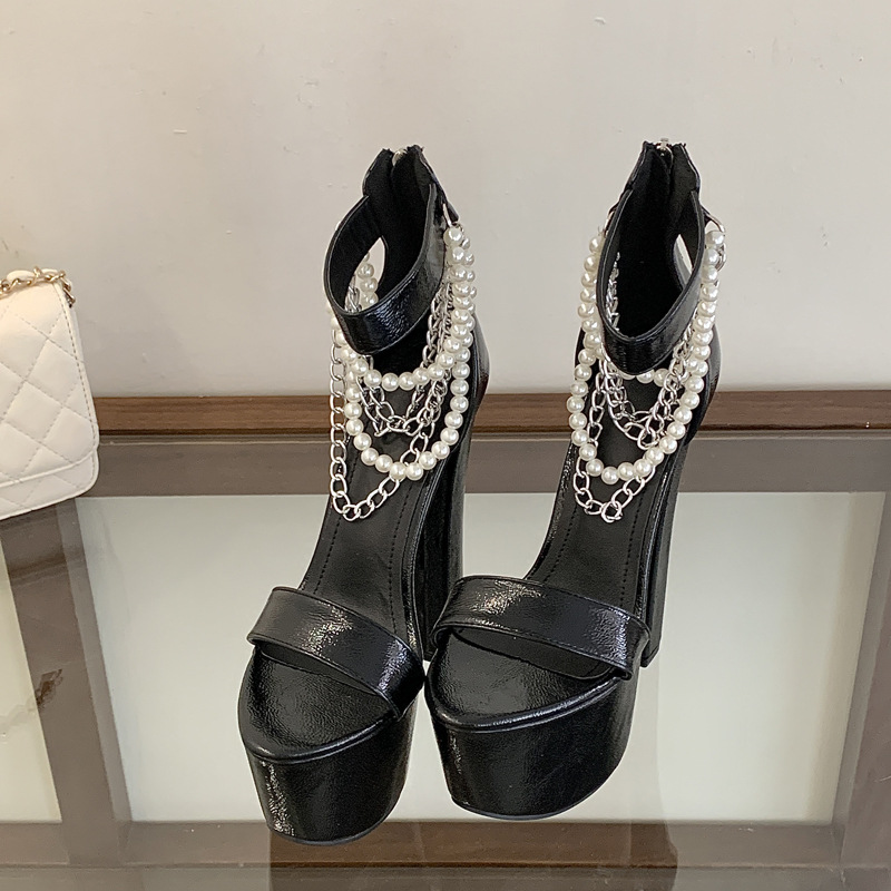 Open toe sandals night show high-heeled shoes for women