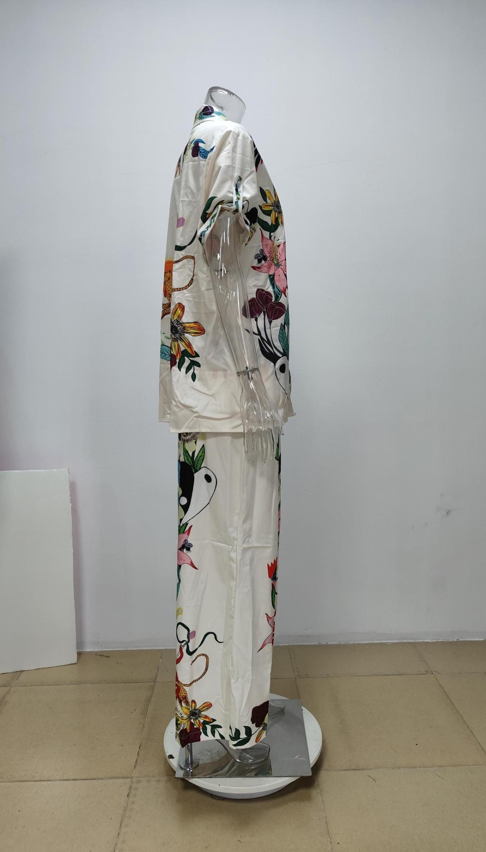 Vacation European style fashion wide leg pants a set