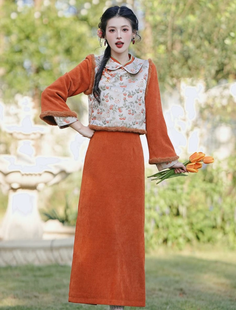 Thick waistcoat 2pcs set