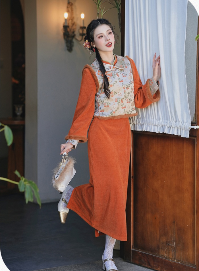 Thick waistcoat 2pcs set