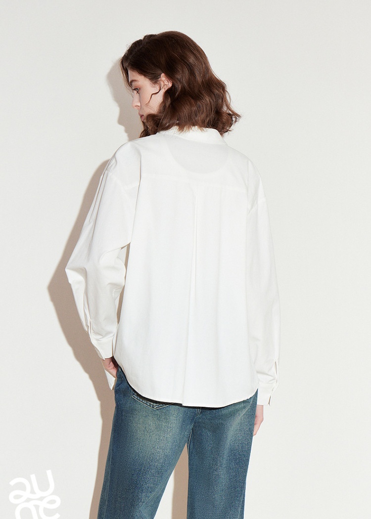 Commuting lapel thin shirt Casual spring tops for women