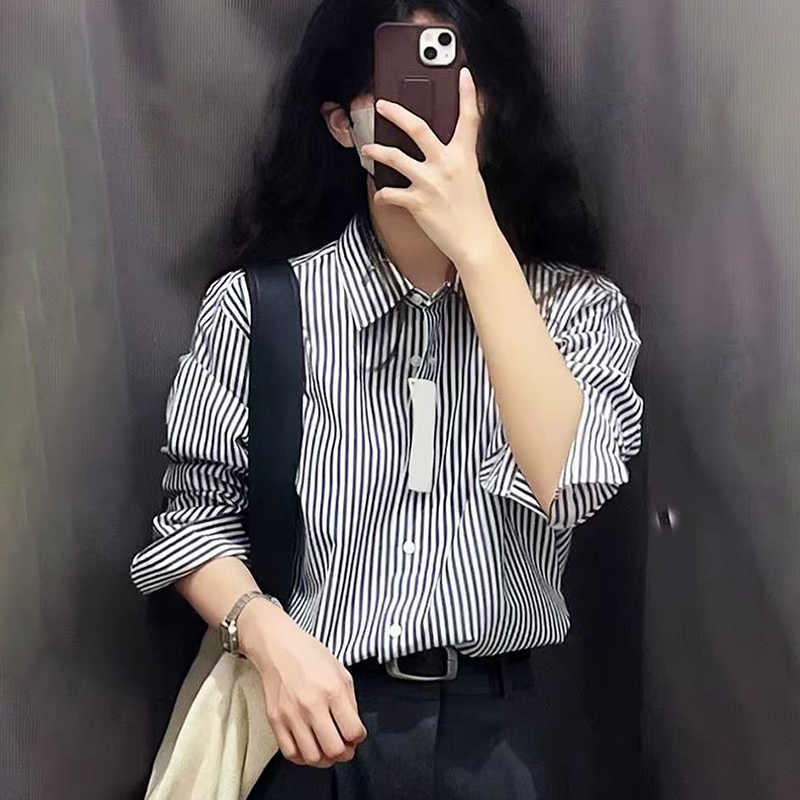 Spring and autumn shirt tops for women