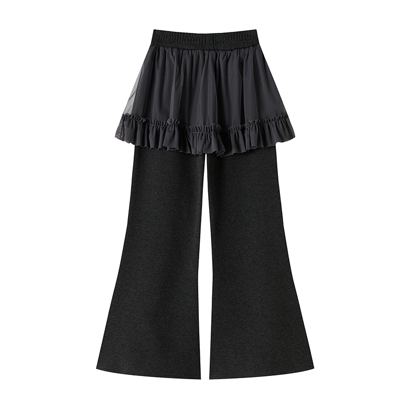 Slim pants cashmere flare pants for women