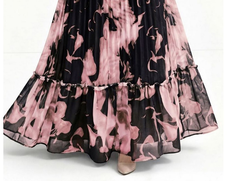 Long sleeve dress Pleats Please Bohemian beach dress