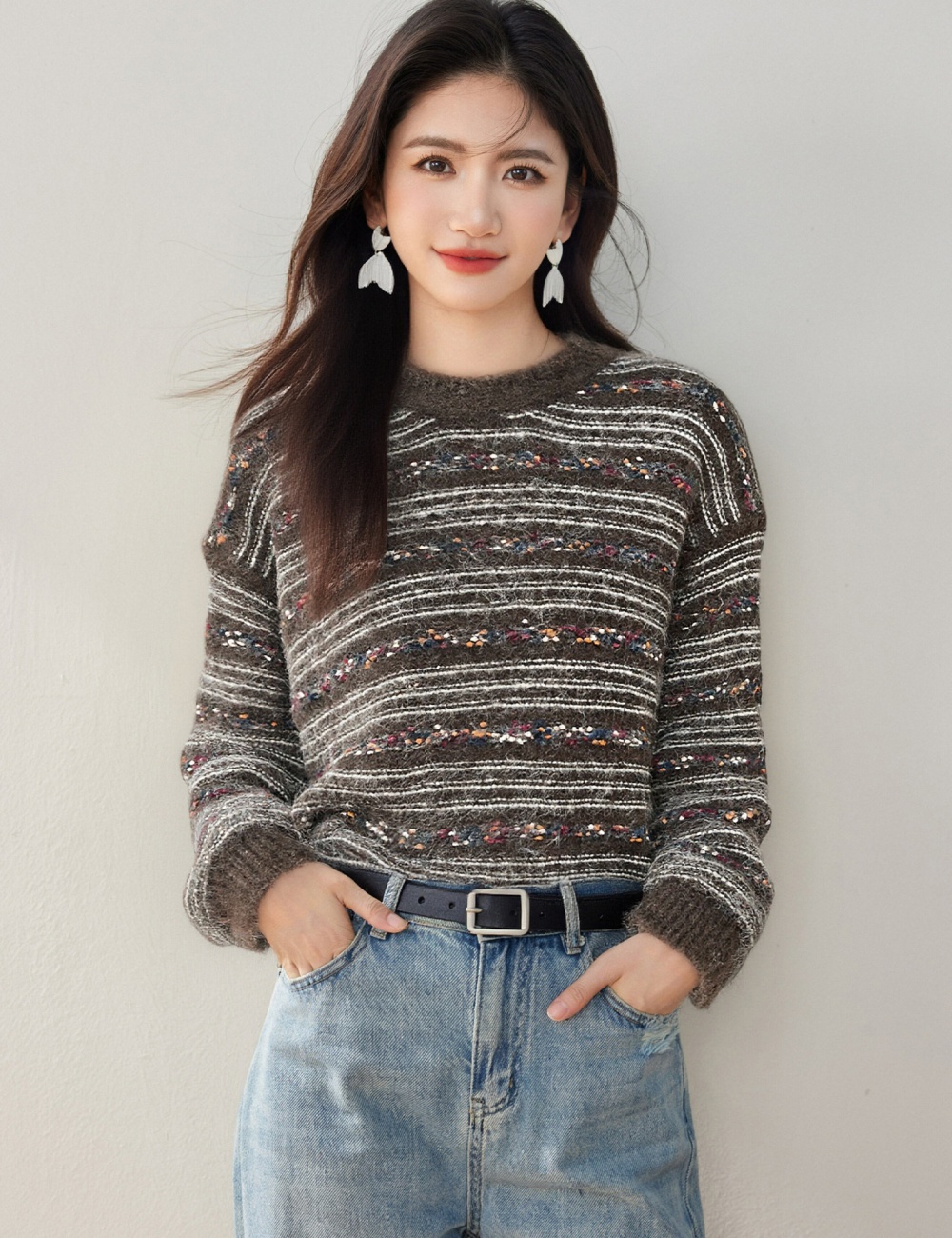 Korean style winter sweater loose bottoming shirt