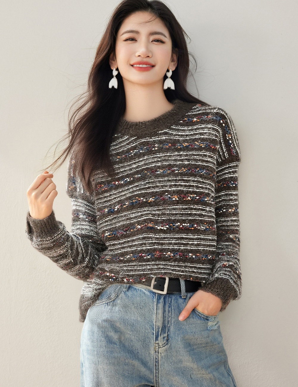 Korean style winter sweater loose bottoming shirt