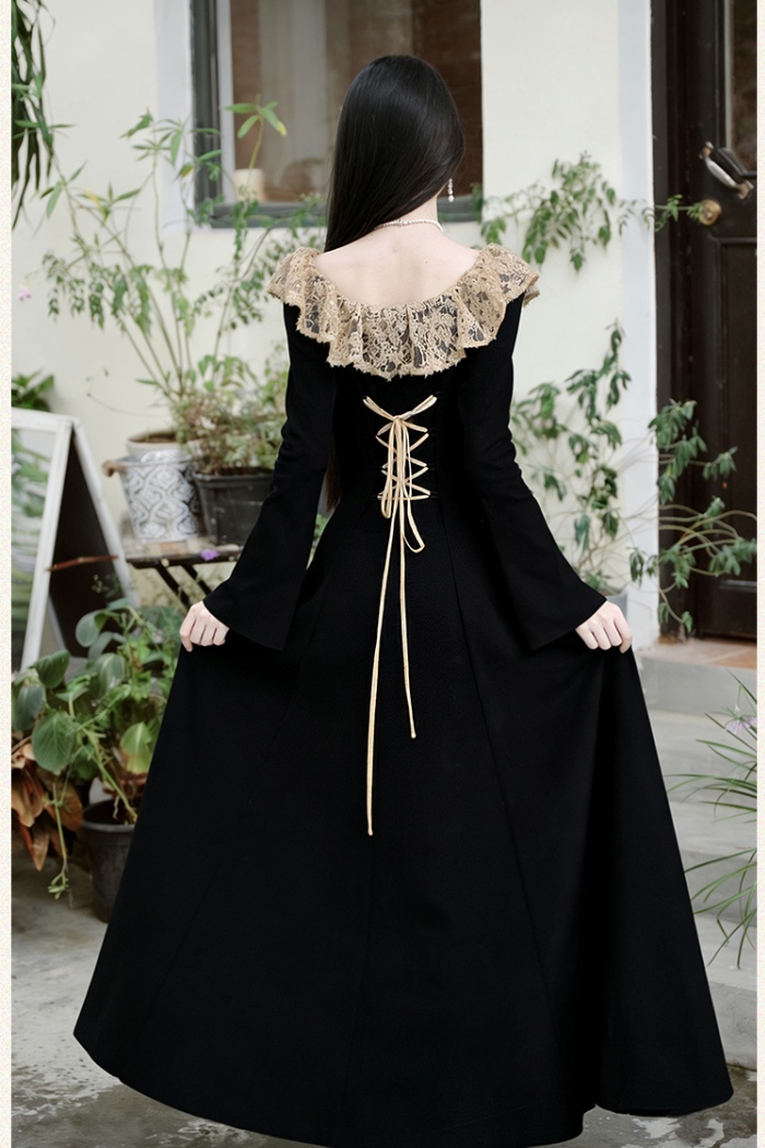 France style slim dress splice retro formal dress