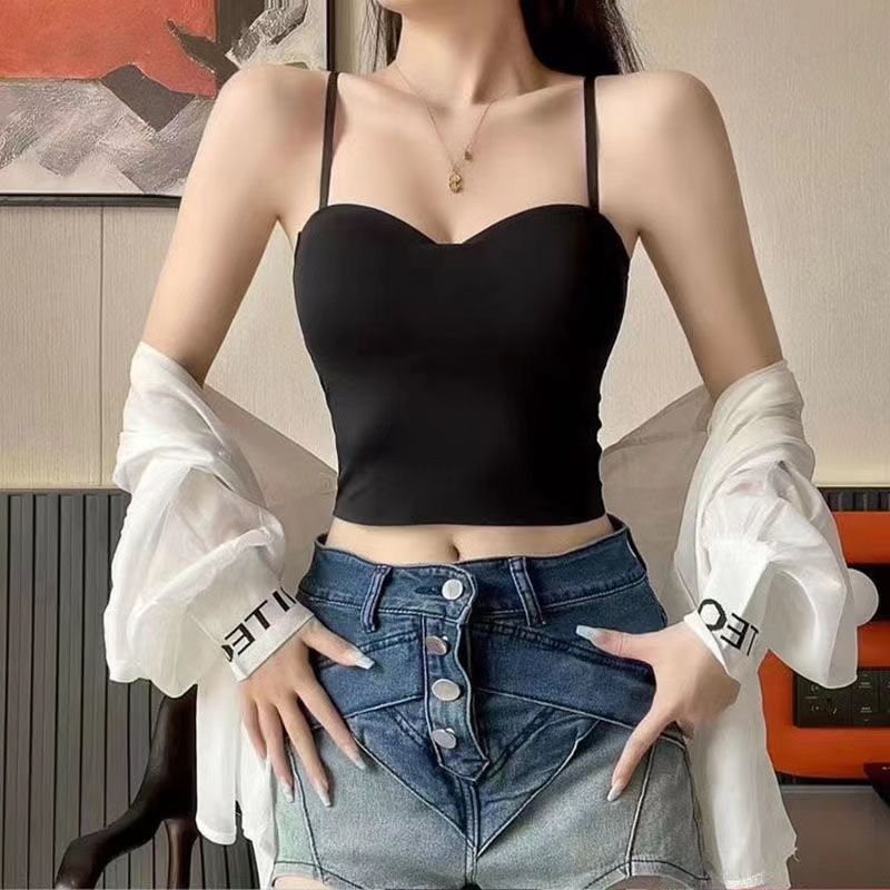 Ice silk spring and summer tops sling bottoming vest