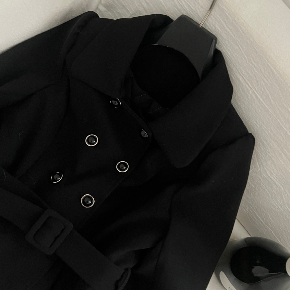 Casual fashion coat France style short skirt 2pcs set