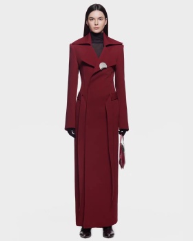 Slim niche temperament dress commuting simple coat