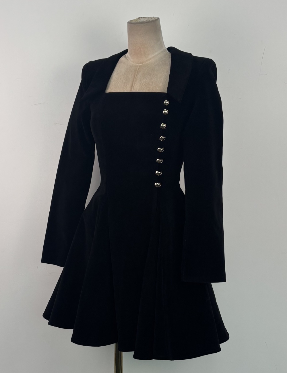 Elegant retro dress autumn and winter T-back