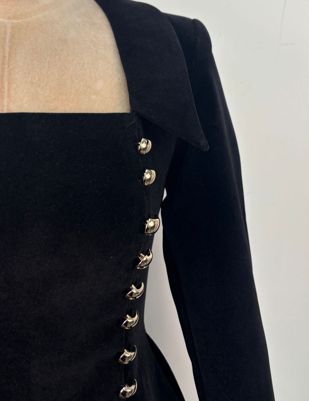 Elegant retro dress autumn and winter T-back