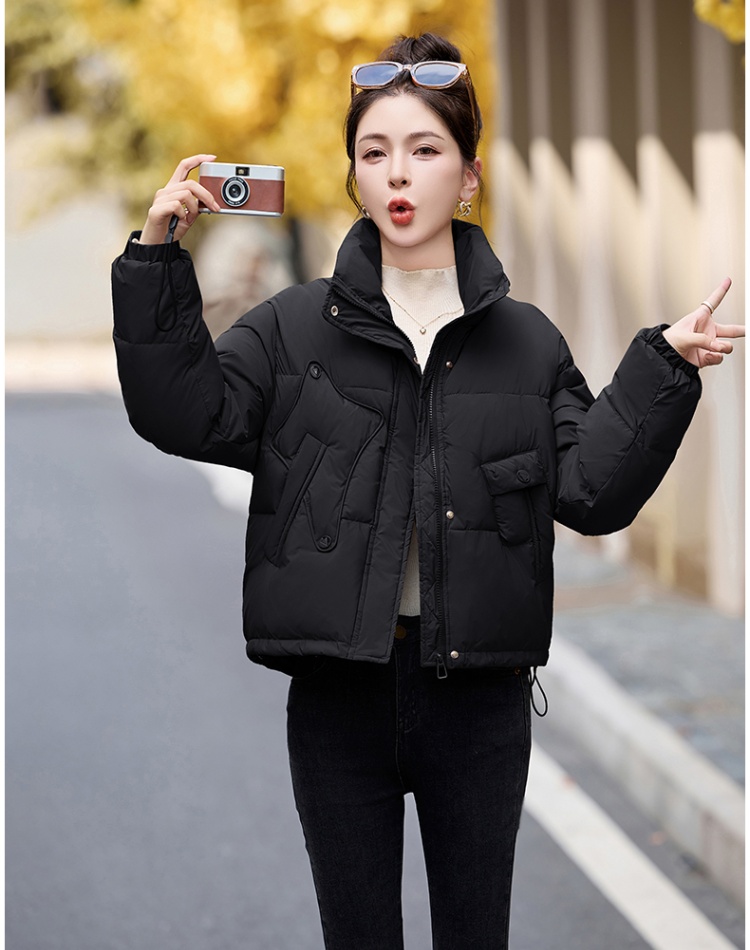 Thermal cstand collar short coat fashion winter down coat