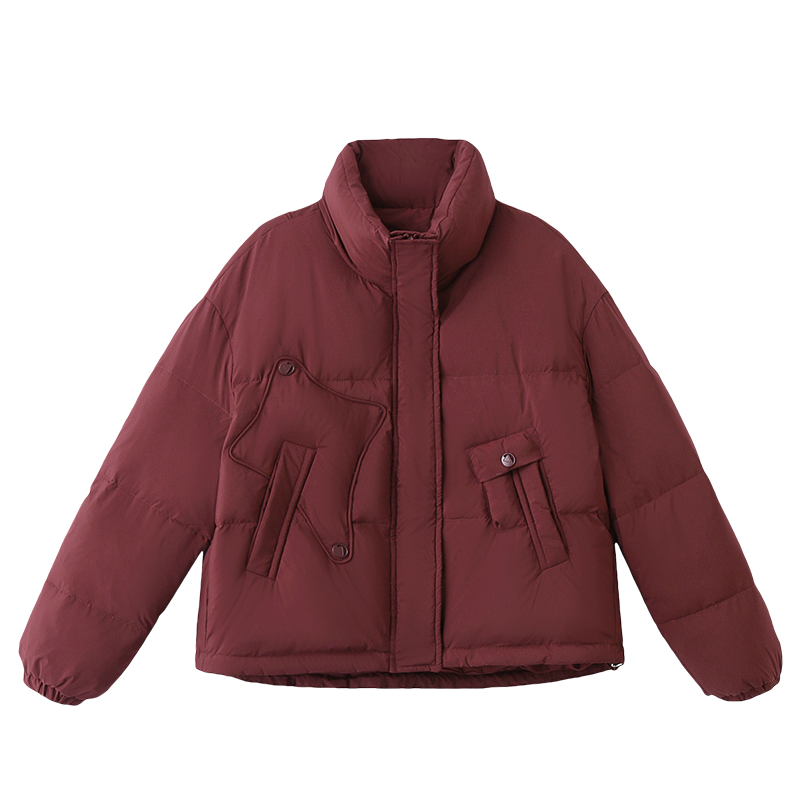 Thermal cstand collar short coat fashion winter down coat